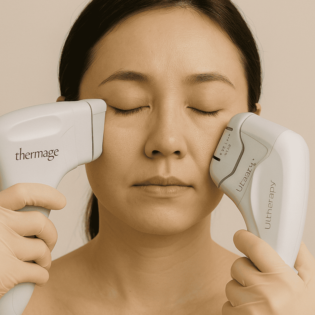 電波(Thermage) vs 音波(Ultherapy