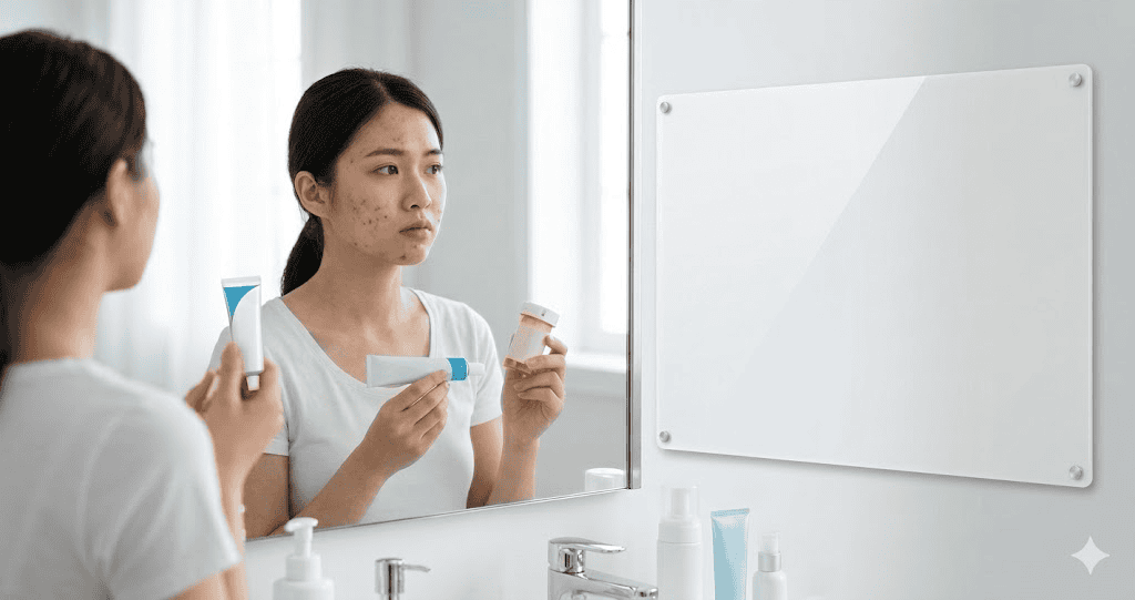 青春痘治療方式會依嚴重程度不同,包含外用藥物與口服治療。