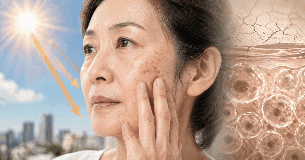 老化與紫外線是最核心的兩大因素